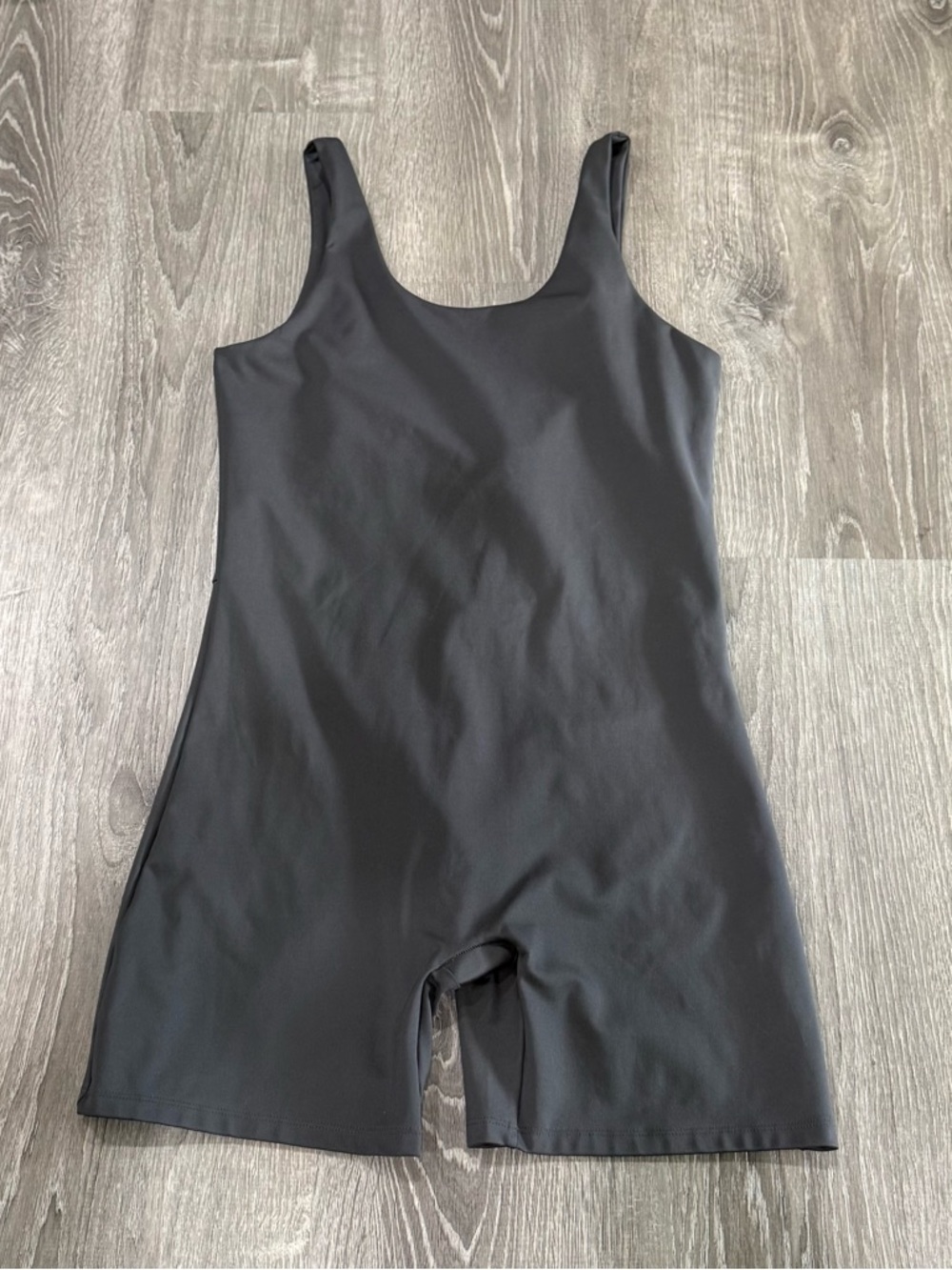 girlfriend collective Womens Moon Bike Unitard Grey Size Xl